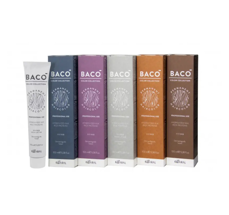 Стійка крем-фарба для волосся Kaaral Baco Permanent Hair Color 8.11 інтенсивно-попелястий світлий блондин 100мл