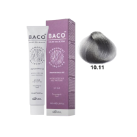 Стойкая крем-краска для волос Kaaral Baco Permanent Hair Color 10.11 интенсивный блондин платиново-пепельный 100мл