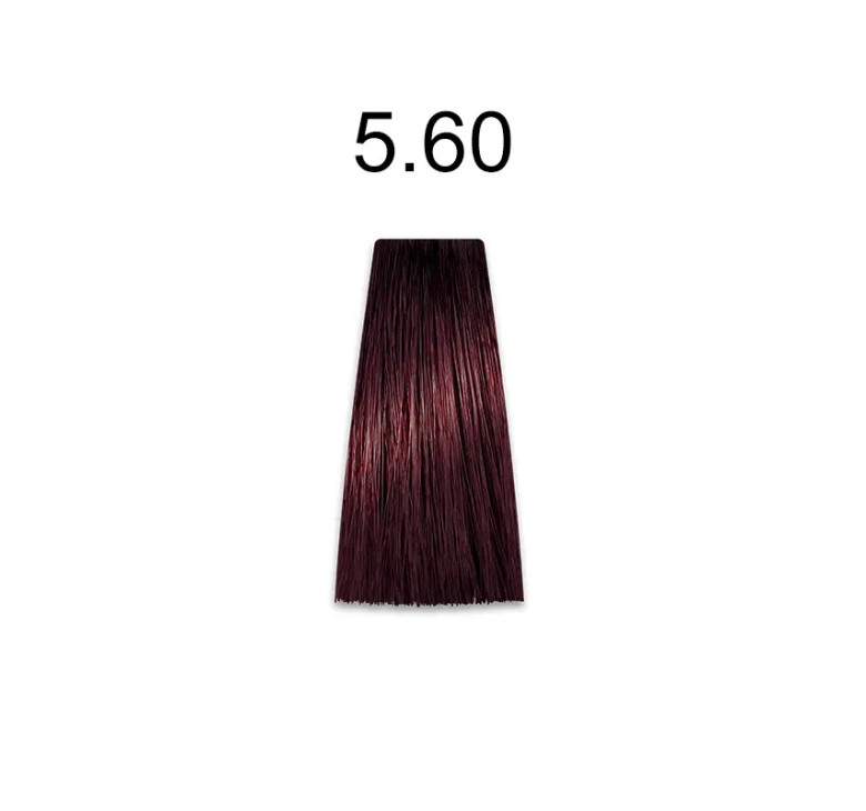 Стійка крем-фарба для волосся Kaaral Baco Permanent Hair Color 5.60 світло-каштановий червоний 100мл