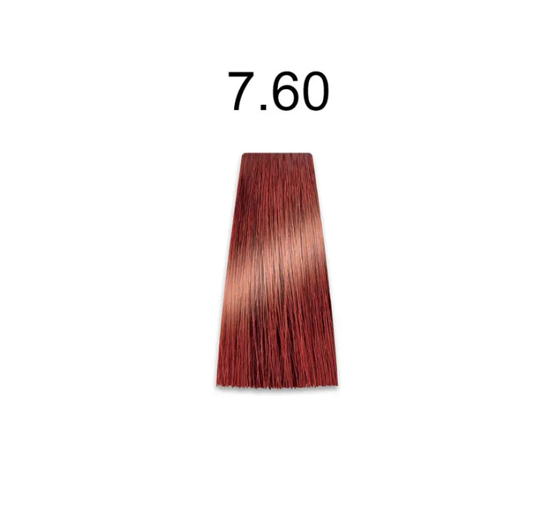 Стійка крем-фарба для волосся Kaaral Baco Permanent Hair Color 7.60 червоний блондин 100мл
