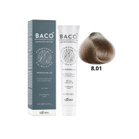 Стойкая крем-краска для волос Kaaral Baco Permanent Hair Color 8.01 светлый натурально-пепельный блонд 100мл