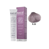 Стойкая крем-краска для волос Kaaral Baco Permanent Hair Color 9.22 очень светлый блондин интенсивный фиолетовый 100мл