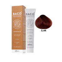 Стійка крем-фарба для волосся Kaaral Baco Permanent Hair Color 5.44 каштановий світлий інтенсивний мідний 100мл