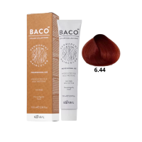 Стійка крем-фарба для волосся Kaaral Baco Permanent Hair Color 6.44 темний блондин інтенсивний мідний 100мл