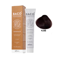 Стійка крем-фарба для волосся Kaaral Baco Permanent Hair Color 4.66 каштановий червоний насичений 100мл