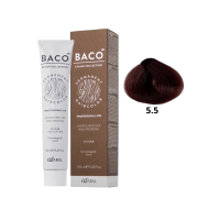 Стійка крем-фарба для волосся Kaaral Baco Permanent Hair Color 5.5 світлий каштан махагоновий 100мл