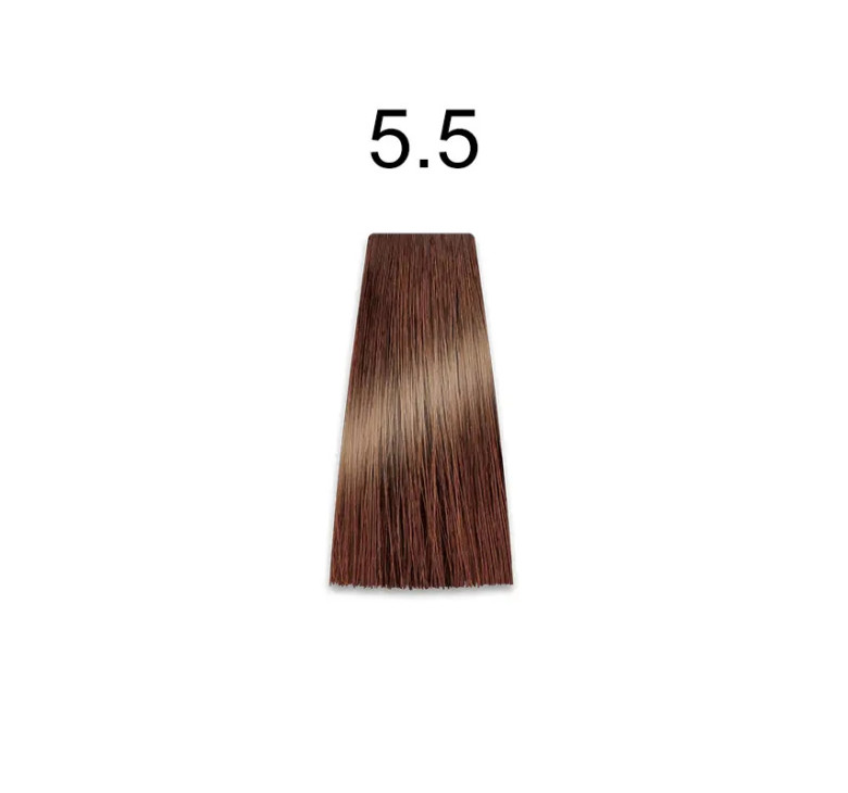 Стійка крем-фарба для волосся Kaaral Baco Permanent Hair Color 5.5 світлий каштан махагоновий 100мл