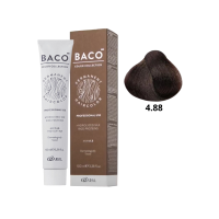 Стойкая крем-краска для волос Kaaral Baco Permanent Hair Color 4.88 Каштан интенсивно-коричневый 100мл