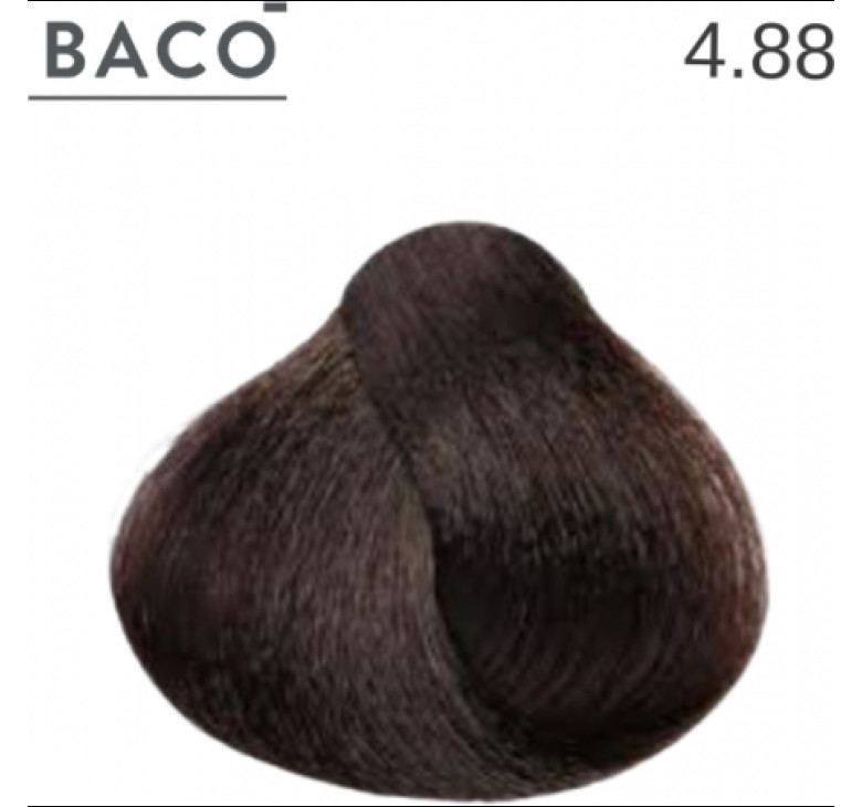 Стойкая крем-краска для волос Kaaral Baco Permanent Hair Color 4.88 Каштан интенсивно-коричневый 100мл