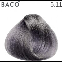 Стойкая крем-краска для волос Kaaral Baco Permanent Hair Color 6.11 Темный блондин интенсивно-пепельный 100мл