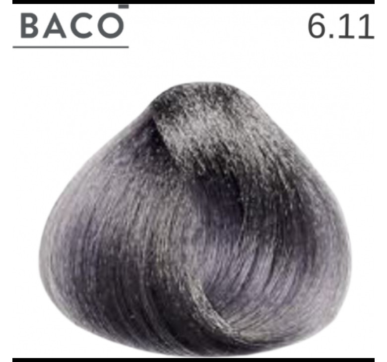 Стойкая крем-краска для волос Kaaral Baco Permanent Hair Color 6.11 Темный блондин интенсивно-пепельный 100мл