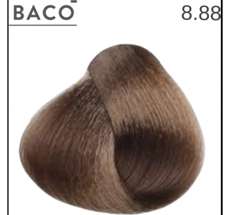 Стійка крем-фарба для волосся Kaaral Baco Permanent Hair Color 8.88 Світлий блондин інтенсивно-коричневий 100мл