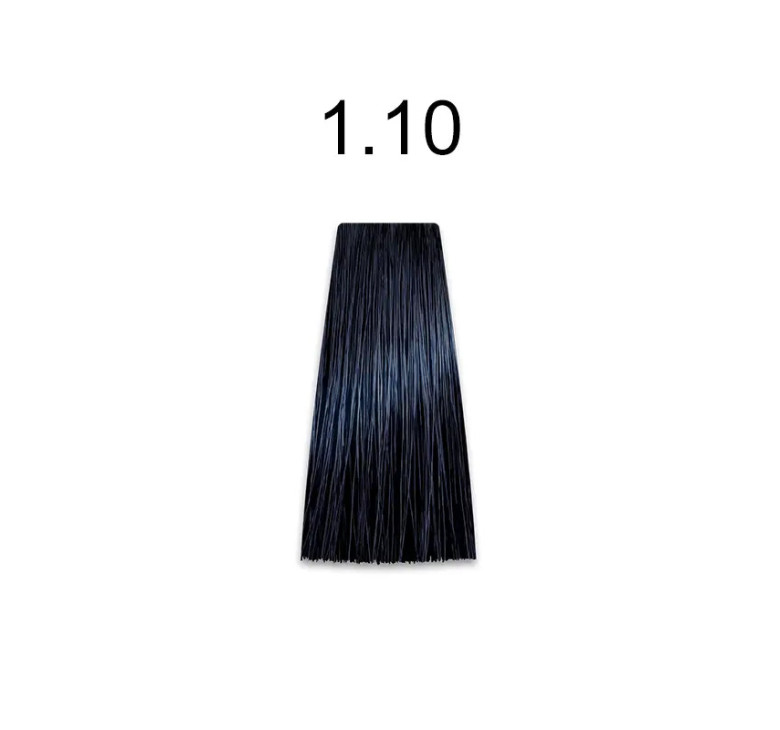 Стійка крем-фарба для волосся Kaaral Baco Permanent Hair Color 1.10 синьо-чорний 100мл