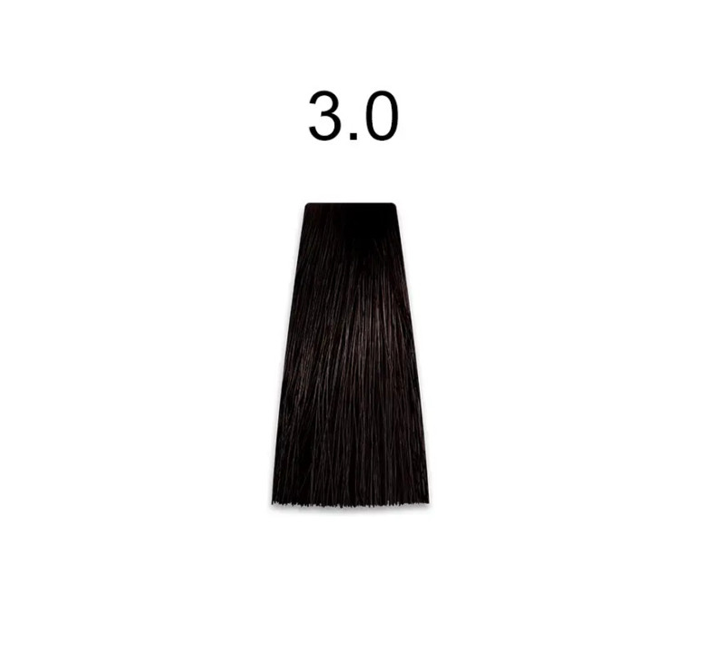 Стійка крем-фарба для волосся Kaaral Baco Permanent Hair Color 3.0 каштановий темний 100мл