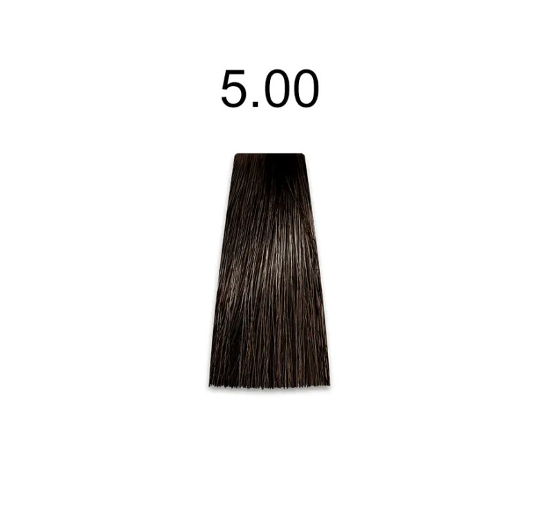 Стойкая крем-краска для волос Kaaral Baco Permanent Hair Color 5.00 светло-каштановый интенсивный 100мл