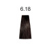 Стойкая крем-краска для волос Kaaral Baco Permanent Hair Color 6.18 темный блондин пепельно-коричневый 100мл
