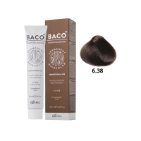 Стійка крем-фарба для волосся Kaaral Baco Permanent Hair Color 6.38 темний блондин золотисто-коричневий 100мл