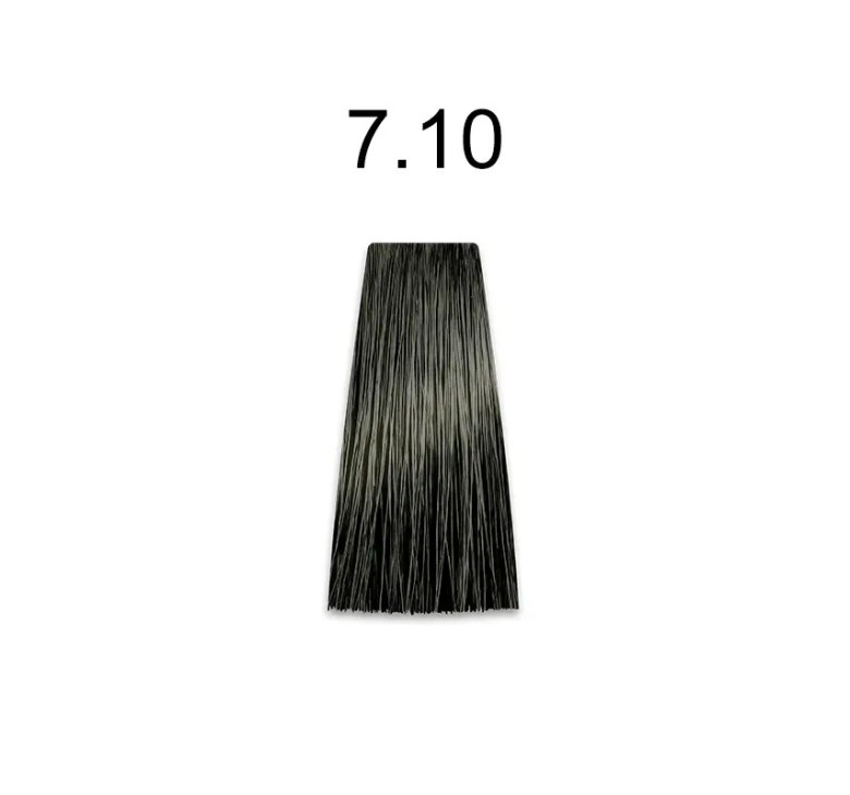Стійка крем-фарба для волосся Kaaral Baco Permanent Hair Color 7.10 блондин попелястий 100мл