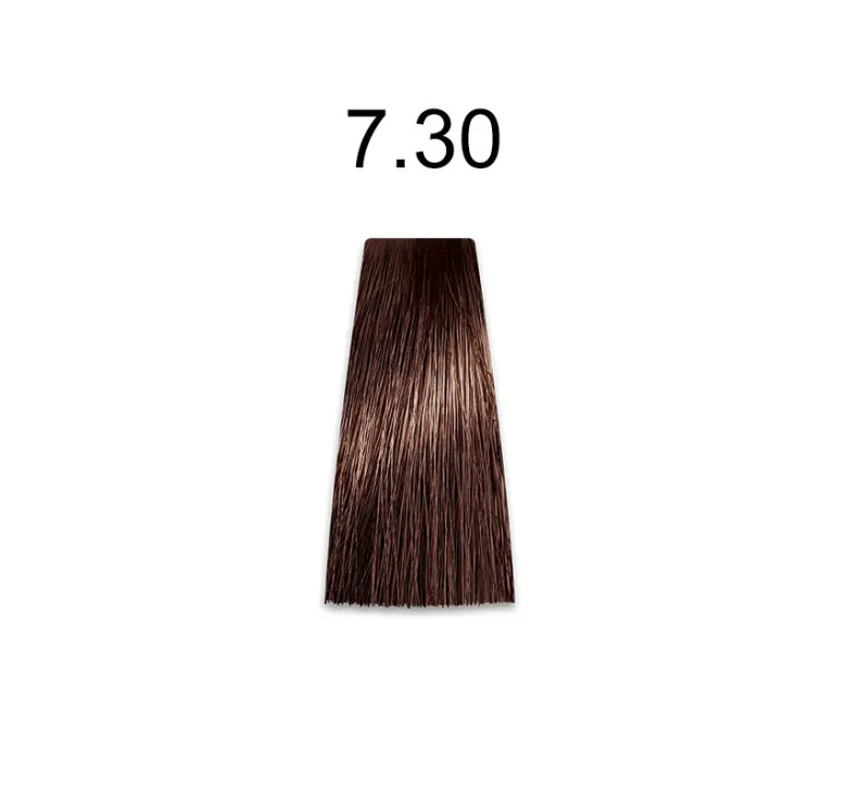 Стойкая крем-краска для волос Kaaral Baco Permanent Hair Color 7.30 блондин золотистый 100мл