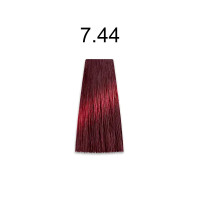 Стійка крем-фарба для волосся Kaaral Baco Permanent Hair Color 7.44 блондин мідний насичений 100мл