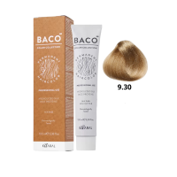 Стойкая крем-краска для волос Kaaral Baco Permanent Hair Color 9.30 очень светлый золотистый блондин 100мл