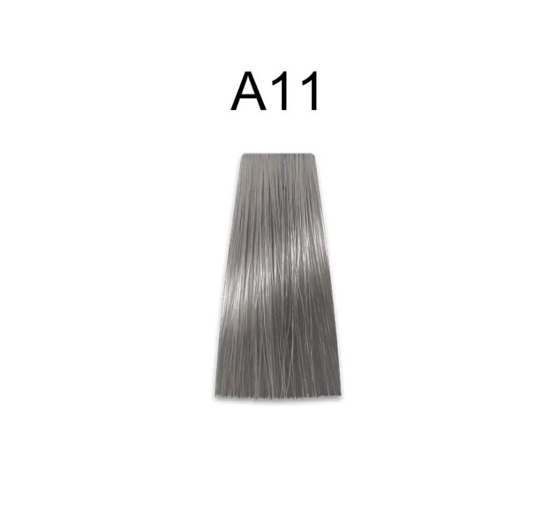 Стійка крем-фарба для волосся Kaaral Baco Permanent Hair Color А11 Сталевий (коректор) 100мл