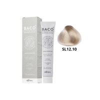 Стійка крем-фарба для волосся Kaaral Baco Permanent Hair Color 12.10 дуже світлий блондин попелястий 100мл