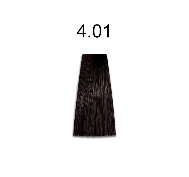 Стойкая крем-краска для волос Kaaral Baco Permanent Hair Color 4.01 натуральный каштановый пепельный 100мл