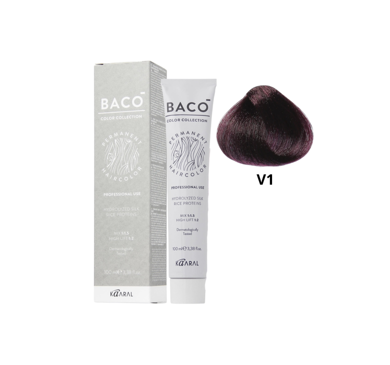 Корректор Kaaral Baco Permanent Hair Color V1 Фиолетовый 100мл