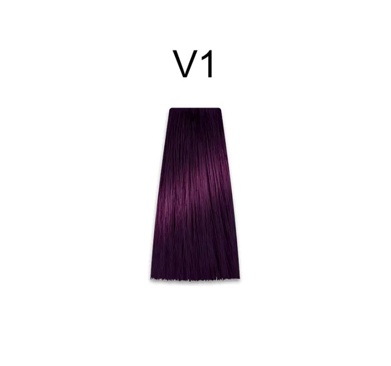 Стійка крем-фарба для волосся Kaaral Baco Permanent Hair Color V1 Фіолетовий (коректор) 100мл