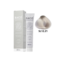 Стійка крем-фарба для волосся Kaaral Baco Permanent Hair Color 12.21 екстра світлий фіолетово-попелястий блондин 100мл