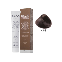 Стойкая крем-краска для волос Kaaral Baco Permanent Hair Color 4.85 каштан коричнево-махагоновый 100мл