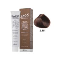 Стойкая крем-краска для волос Kaaral Baco Permanent Hair Color 6.85 темный коричнево-махагоновый блондин 100мл