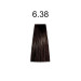 Стойкая безаммиачная краска для волос Kaaral Baco Soft Color 6.38 темный блондин золотисто-коричневый 100мл