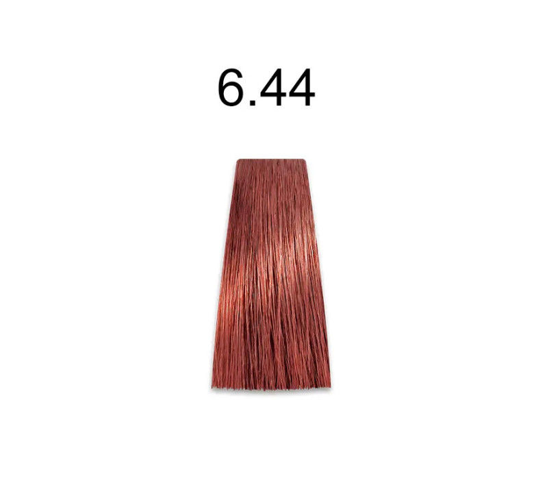Стойкая безаммиачная краска для волос Kaaral Baco Soft Color 6.44 темный блондин интенсивно-медный 100мл