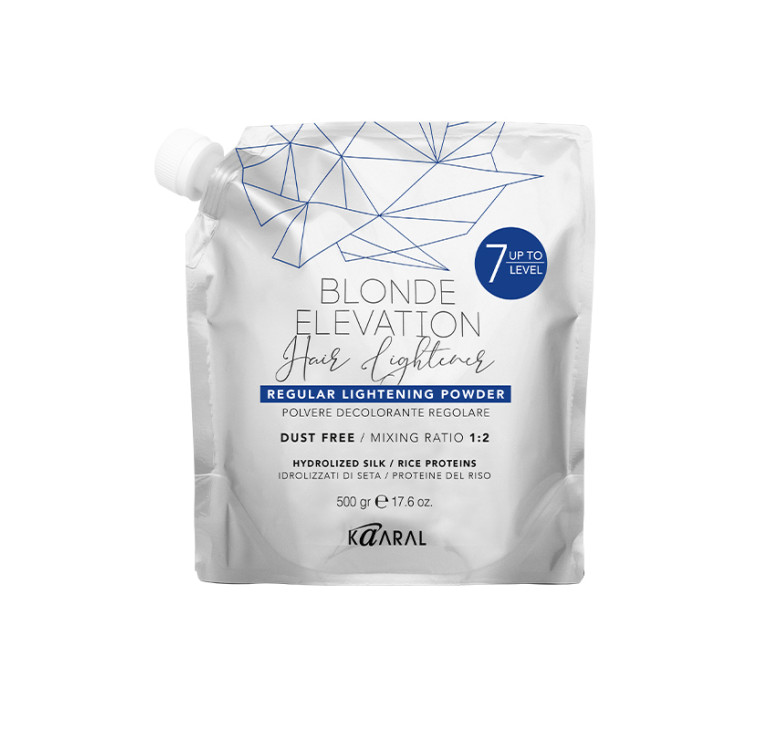 Освітлююча пудра волосся до 7 рівнів Kaaral Blonde Elevation Regular Lightener 500 г