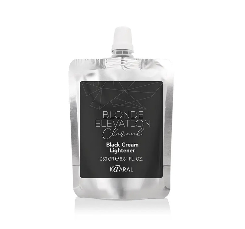 Чорний вугільний освітлюючий крем для волосся до 9 рiвня Kaaral Blonde Elevation Charcoal 250мл