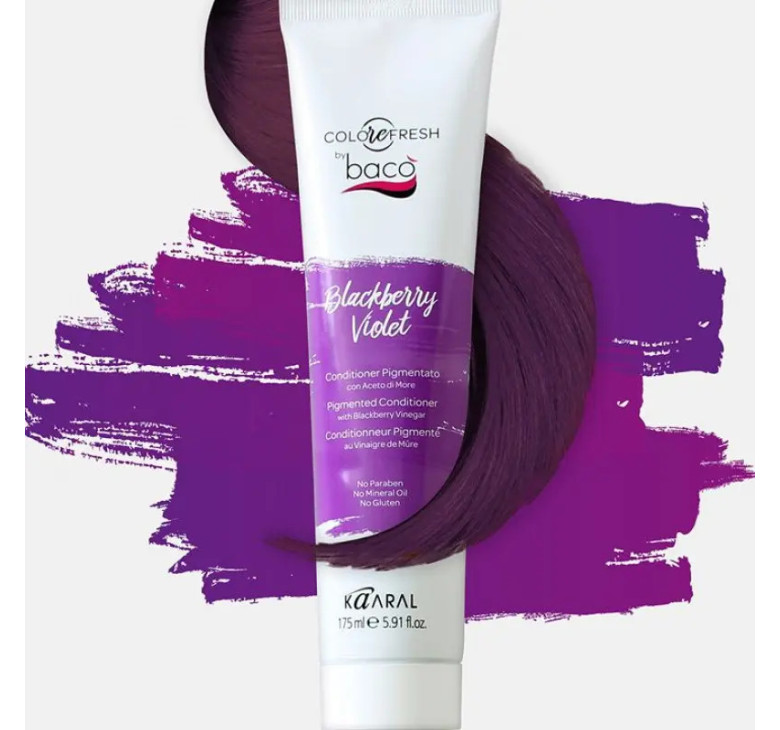 Відтіночний кондиціонер для волосся з ожинним оцтом Kaaral Baco ColorеFresh Blackberry Violet 175мл