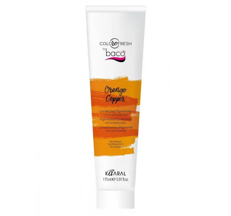 Відтіночний кондиціонер для волосся з екстрактом апельсина Kaaral Baco ColorеFresh Orange Copper 175мл