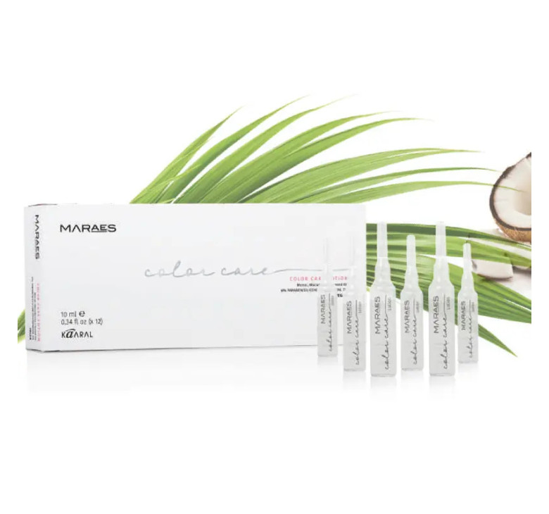 Лосьон для окрашенных волос с маслом макадамии и льняным маслом Kaaral Maraes Color Care 10мл