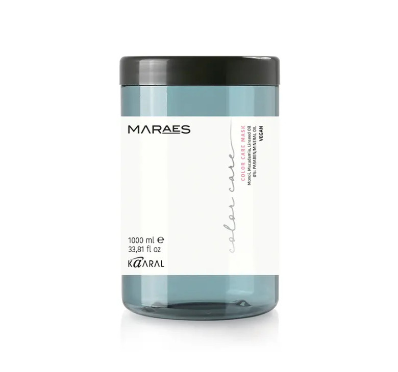 Маска для фарбованого волосся з олією макадамії та лляною олією Kaaral Maraes Color Care Mask 1000мл