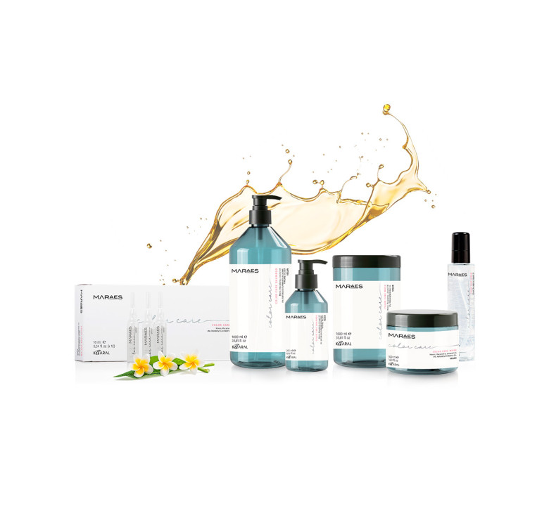 Лосьон для окрашенных волос с маслом макадамии и льняным маслом Kaaral Maraes Color Care 10мл