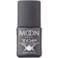 Топ для гель лаку з поталлю Moon Full Top Leaf Gold Black, 8 мл