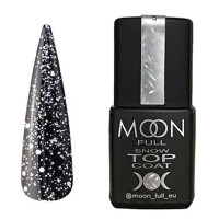 Топ для гель-лаку Moon Full Snow Top Coat без липкого шару, 8 мл