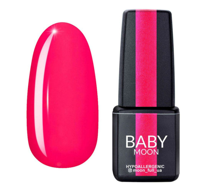 Гель-лак BABY Moon Perfect Neon №002 розовый насыщенный, 6 мл