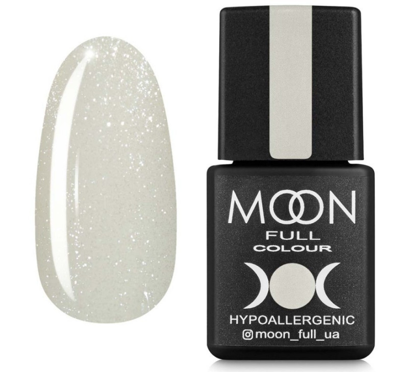 Камуфлююча база для гель лаку MOON FULL Barbie Color Base №01 ванільний з дрібним шимером, 8 мл