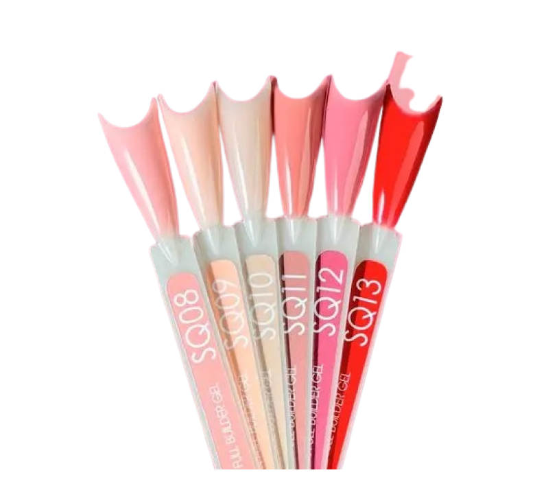 Моделючий гель Moon Full Builder Gel №SQ08 бежево-рожевий (без НЕМА та ТРО), 30 мл