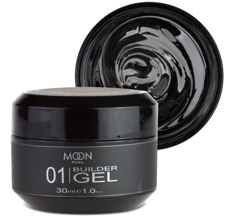 Моделючий гель Moon Full Builder Gel №01 прозорий, 30 мл