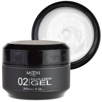 Моделючий гель Moon Full Builder Gel №02 білий, 30 мл