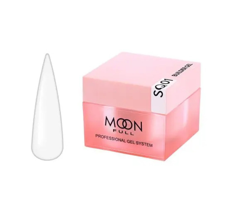Моделючий гель Moon Full Builder Gel №SQ01 прозорий, 30 мл